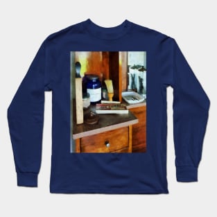 Barbers - Shaving Brush and Box of Combs Long Sleeve T-Shirt